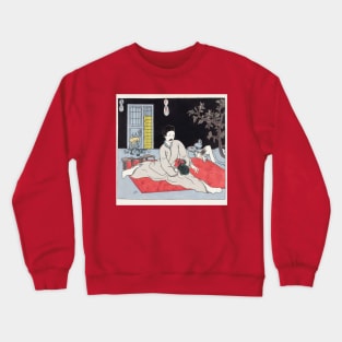 Asian man in anime style Crewneck Sweatshirt